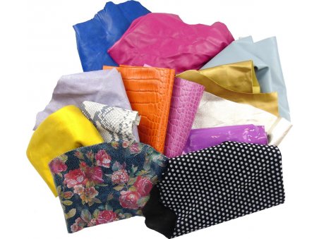 Mixed Italian Fashion Style Leather Remnants