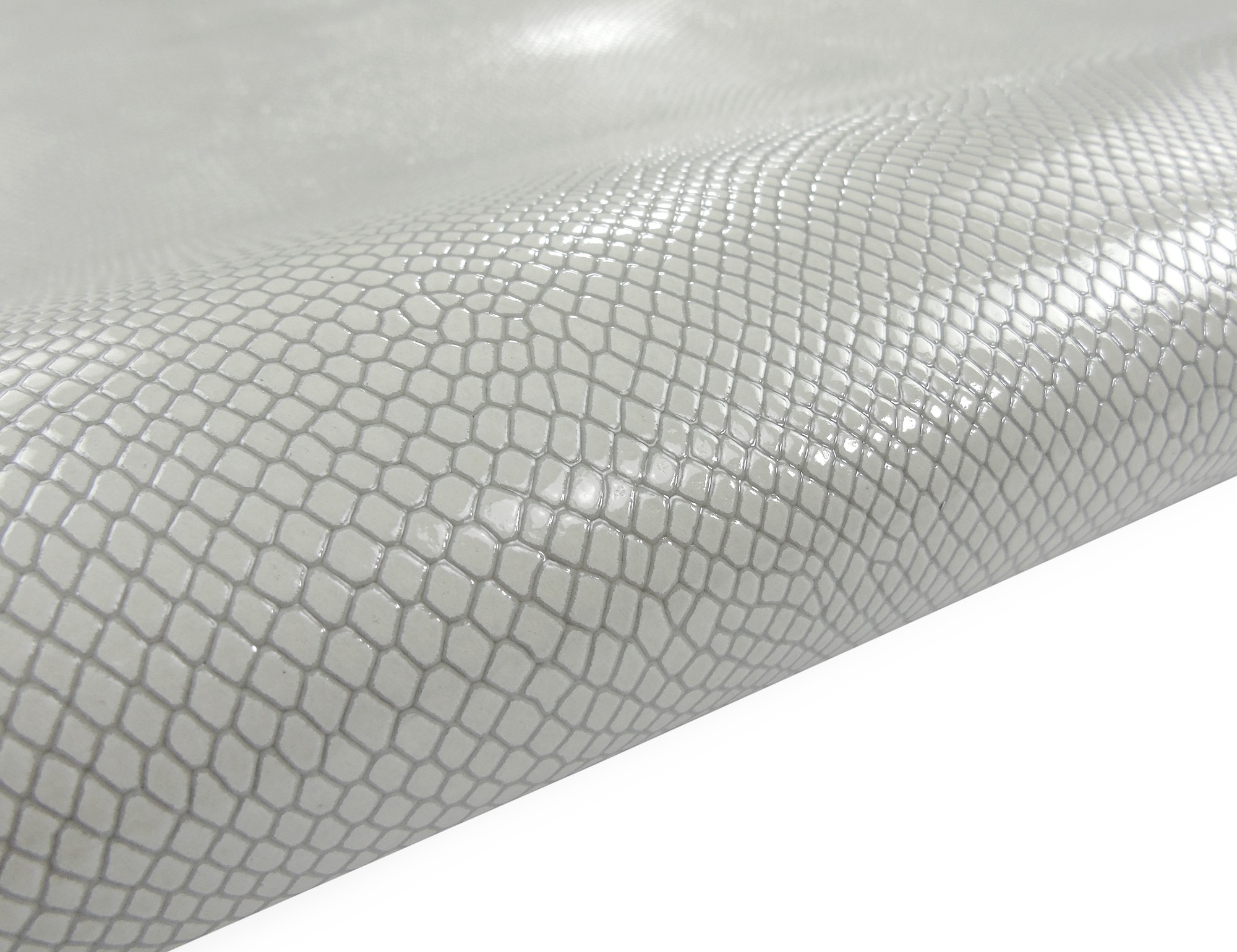 Python Embossed Patent Calf: 100% Italian Leather | BuyLeatherOnline