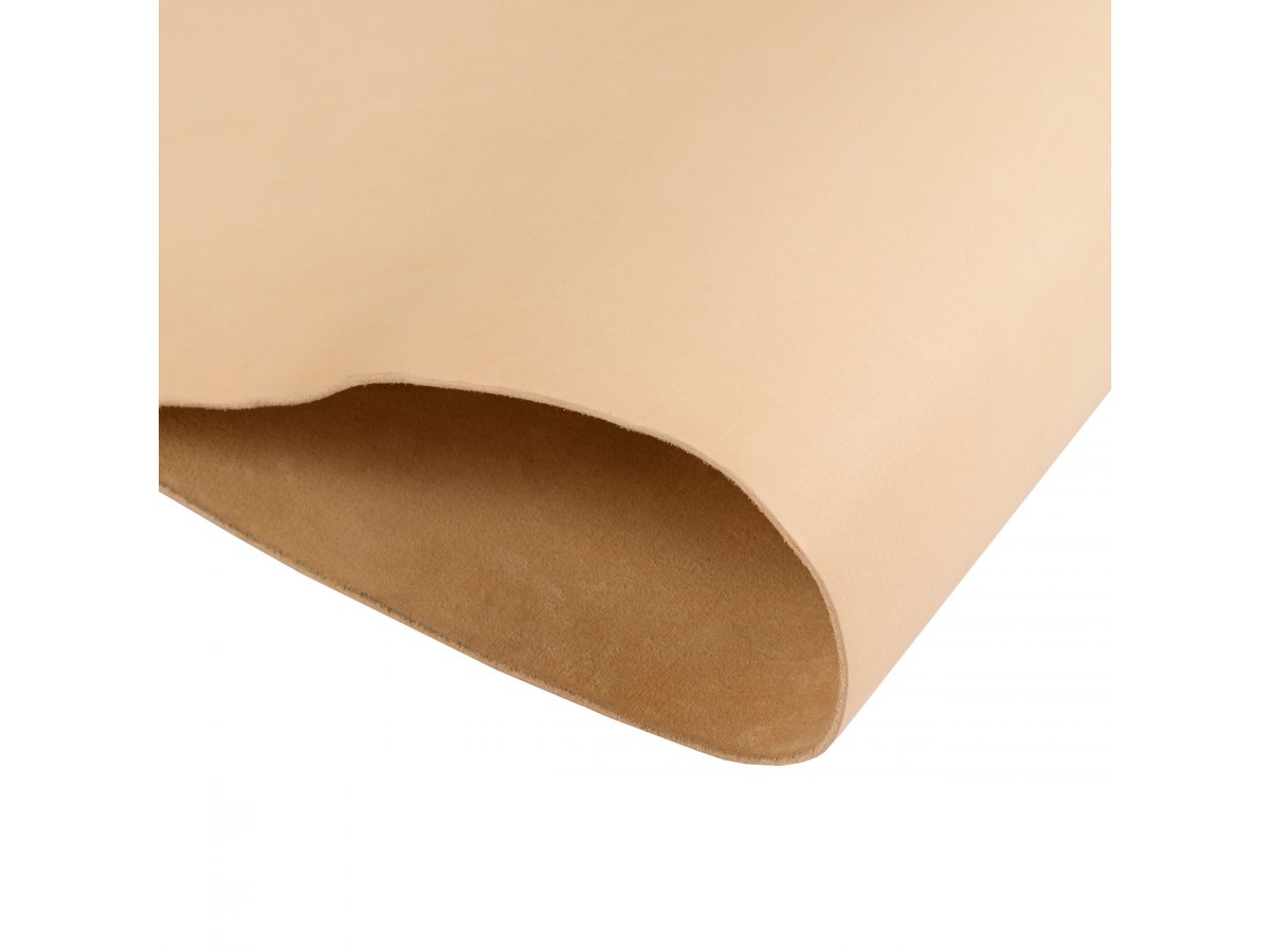 Double Bends Full Grain Thick Leather Strips - Tan