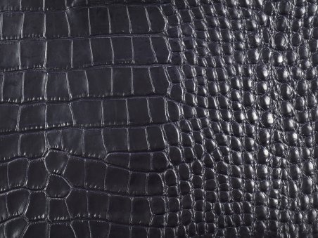 Soft Crocodile Embossed Calfskin Leather
