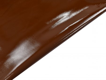 Patent goatskin leather