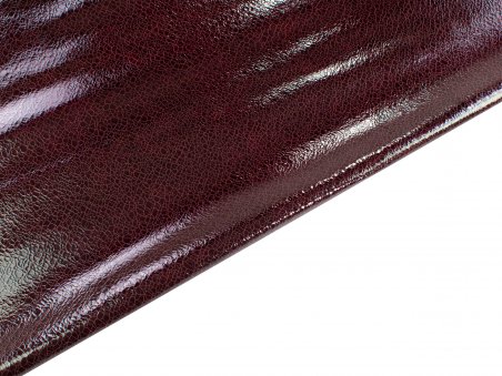 Crackle Effect Patent Deerskin Leather