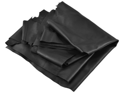 Lot 1 Kg Chutes De Cuir Véritable Noir - Tailles Et Formes Aléatoires - Pour Bricolage, Artisanat, Petits Projets - Restes De Production Italienne