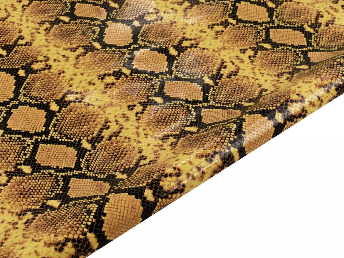Rock Python (Snake) Printed Calfskin