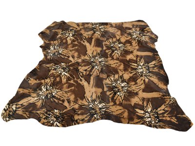 Pony Hair Leather Floreal Print
