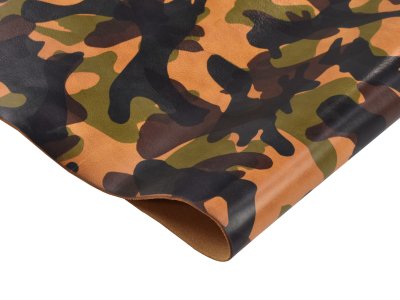 Camouflage (Camo) Veg Tan Leather - La Perla Azzurra