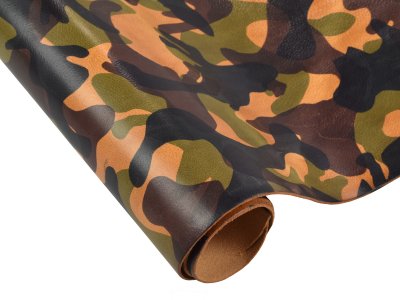 Camouflage (Camo) Veg Tan Leather - La Perla Azzurra