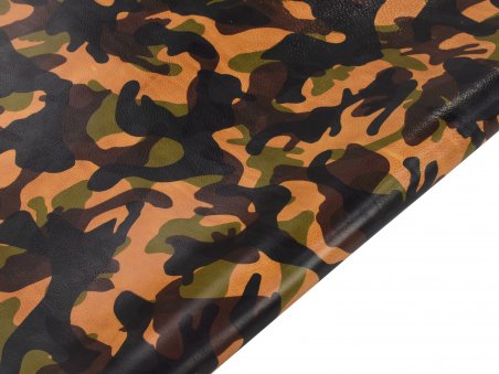 Camouflage (Camo) Veg Tan Leather - La Perla Azzurra