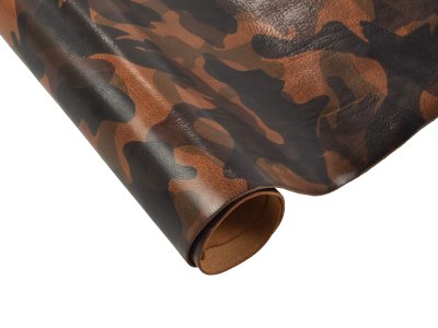 Camouflage (Camo) Veg Tan Leather - La Perla Azzurra