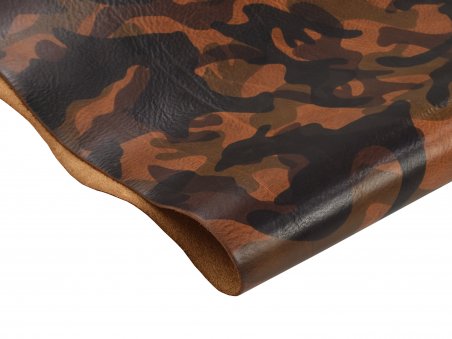 Camouflage (Camo) Veg Tan Leather - La Perla Azzurra