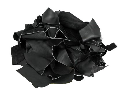  Leather Scraps - Pieces of Leather in Green Ideal for